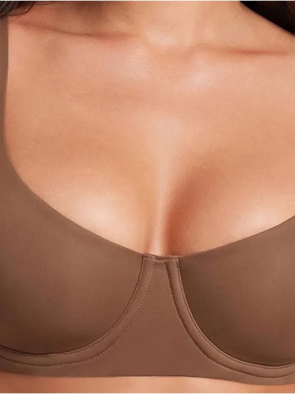 2 36F Everyday Seamless Underwire Bra 1 Brown and 1 black
